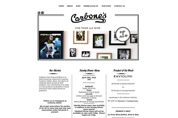 carbonesdallas.com site used Carbonestheme