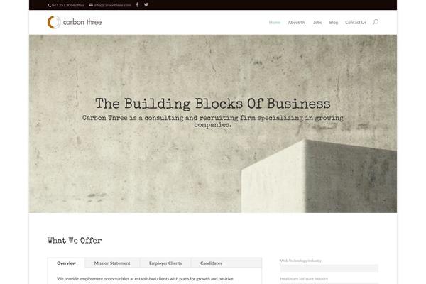 Divi theme site design template sample