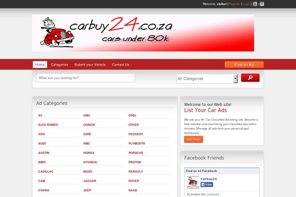 carbuy24.co.za site used ClassiPress