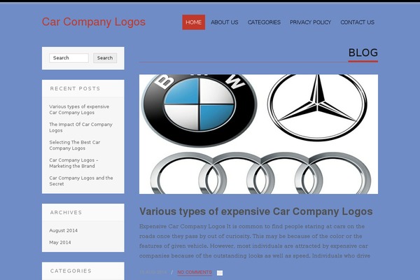 Tesla theme site design template sample