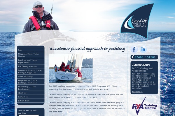 cardiffyacht.co.uk site used Cyco2