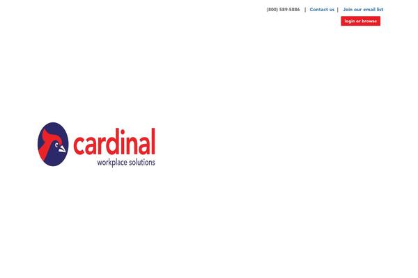 Cardinal theme site design template sample