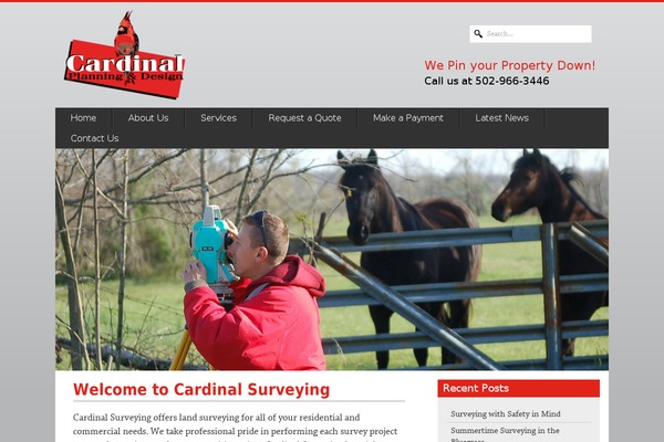 Cardinal theme site design template sample