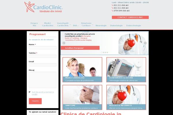 cardioclinic.ro site used Cardioclinic