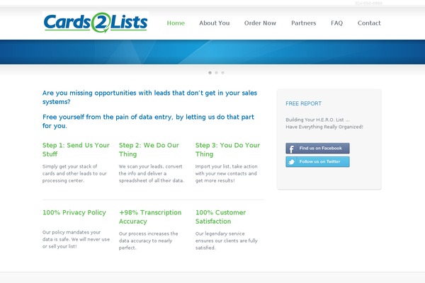 WordPress website example screenshot