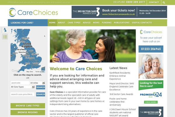 carechoices.co.uk site used Carechoicesv2