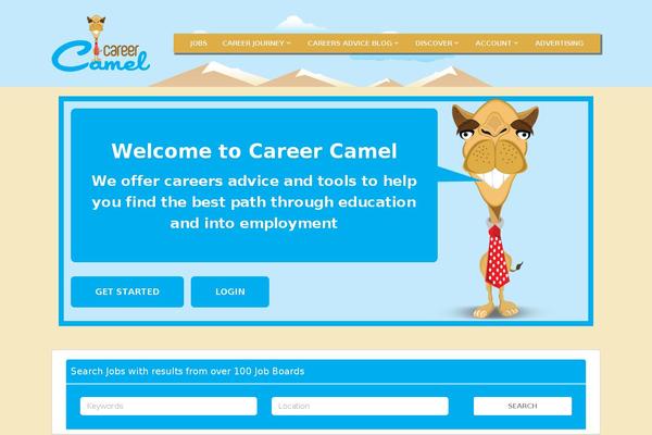 careercamel.com site used Jobify-child