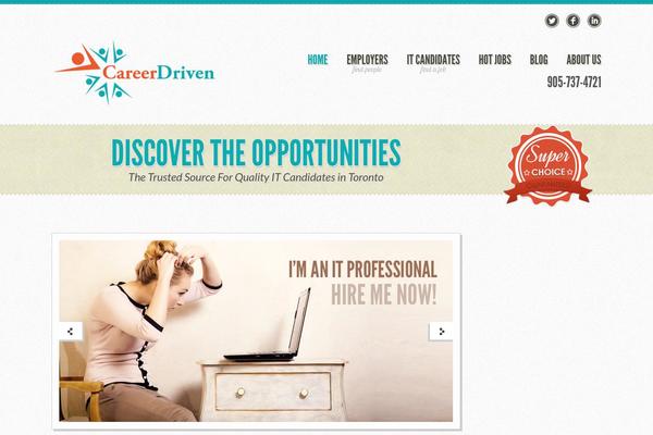 careerdriven.com site used Tensor_wp