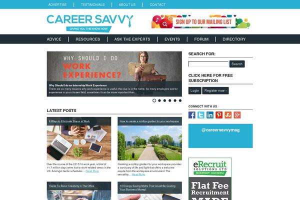 careersavvy.co.uk site used Careersavvy