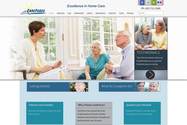 careforce.com site used Caretemplate