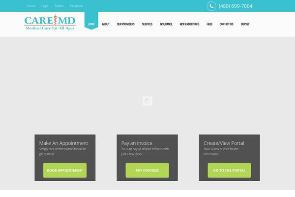 Medical theme site design template sample