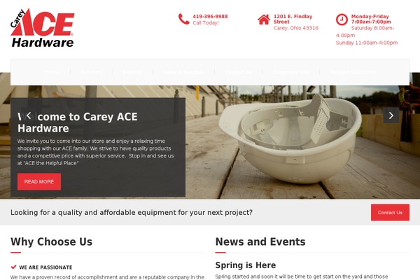 WordPress website example screenshot