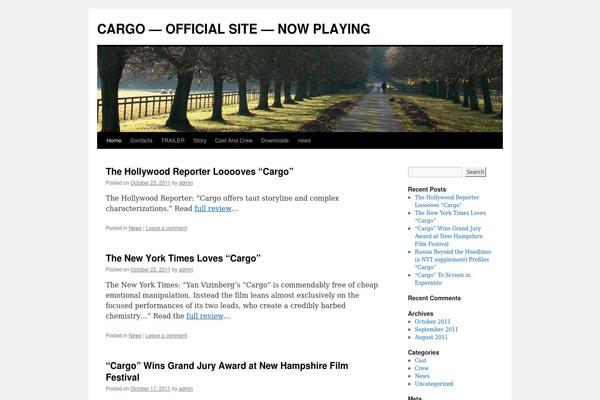 Twenty Ten theme site design template sample