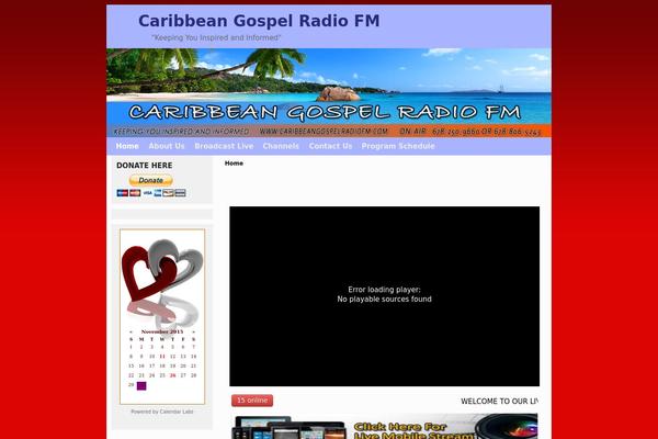 caribbeangospelradiofm.com site used Aspen