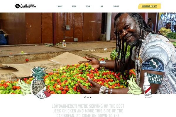caribbeansmokehouse.com site used Levi-roots-smokehouse-theme