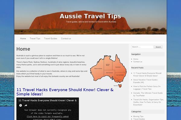 Travel Guide theme site design template sample