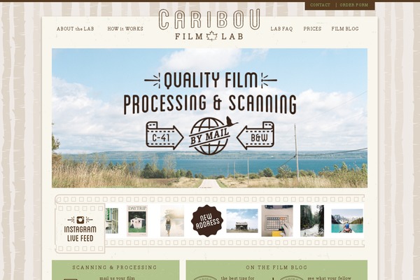 Caribou theme site design template sample