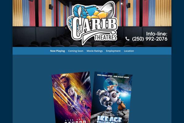 caribtheatres.com site used Divi-cinematic