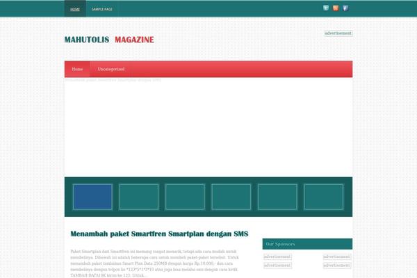 Mahutolismagazine theme site design template sample