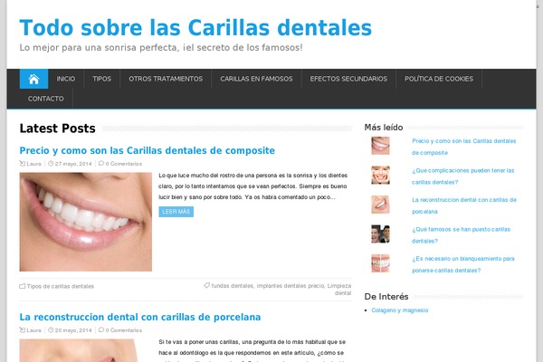 WordPress website example screenshot