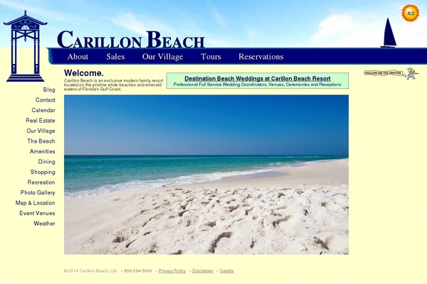 carillon-beach.com site used Carillon-beach