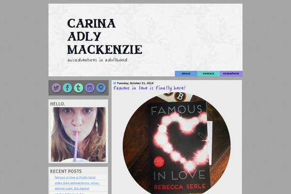 carinamackenzie.com site used Carina