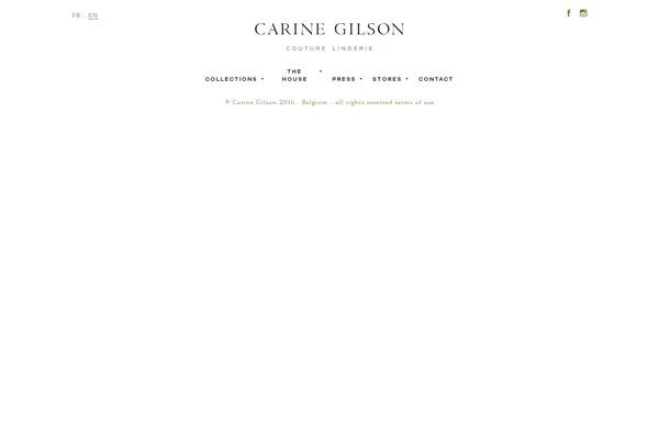 carinegilson.com site used Gilson