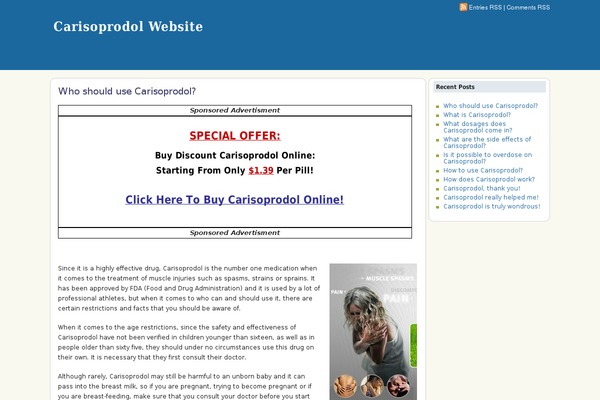 carisoprodolwebsite.com site used abcOK
