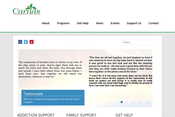 caritas.ca site used Caritas