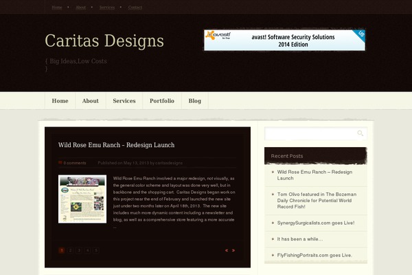 caritasdesigns.com site used Caritasdesigns