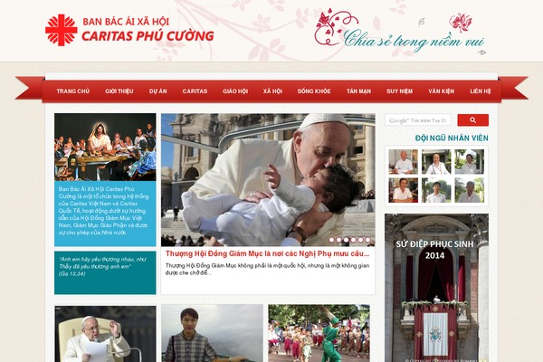 Caritas theme site design template sample