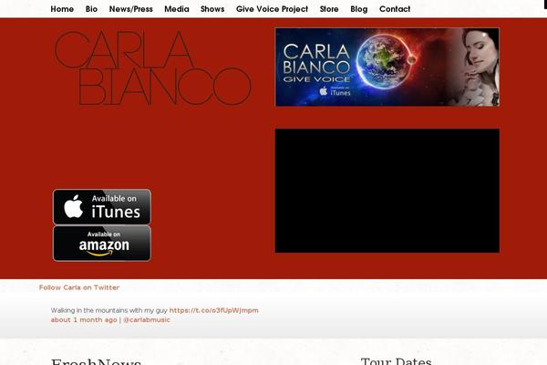 carlabianco.com site used Livejs