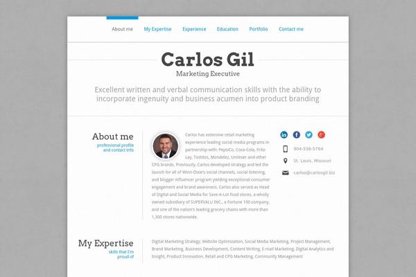 carlosgil.biz site used Perfectcv