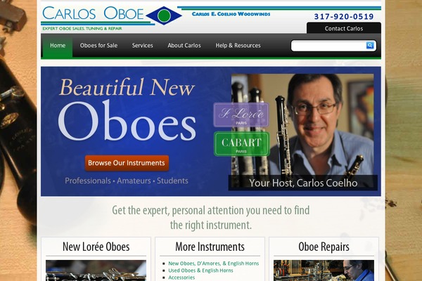 carlosoboe.com site used Carlos