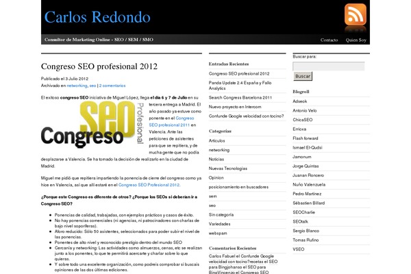 WordPress website example screenshot
