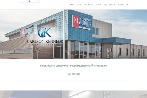 Enfold theme site design template sample