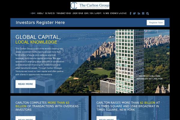 Carlton theme site design template sample