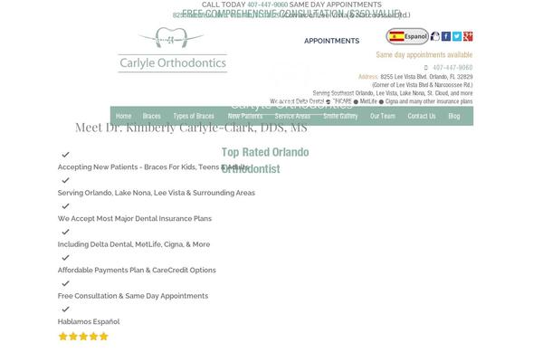 Carlyle theme site design template sample