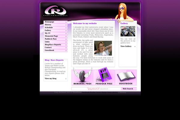 carlyrathmell.com site used Carly