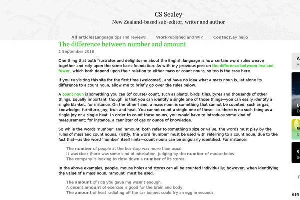 carmelsealey.com site used Equilibrium
