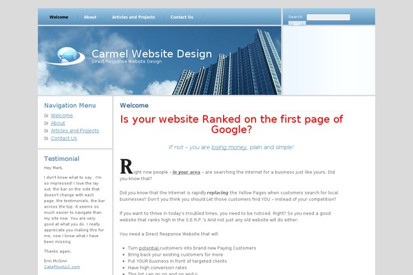 Cloudy theme site design template sample
