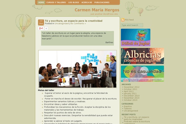 carmenmaria.info site used page-balloon