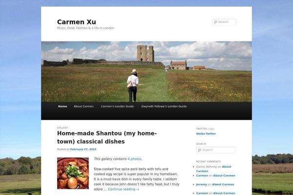 WordPress website example screenshot