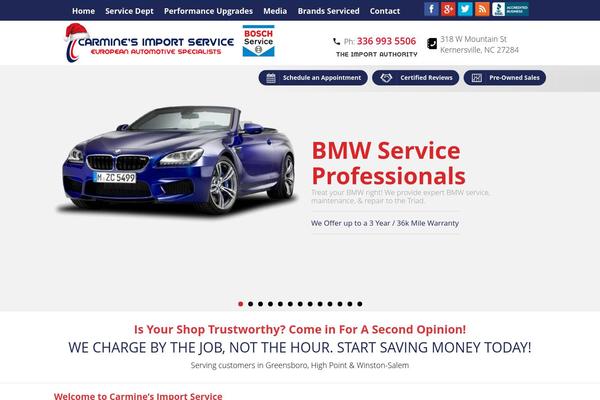 WordPress website example screenshot