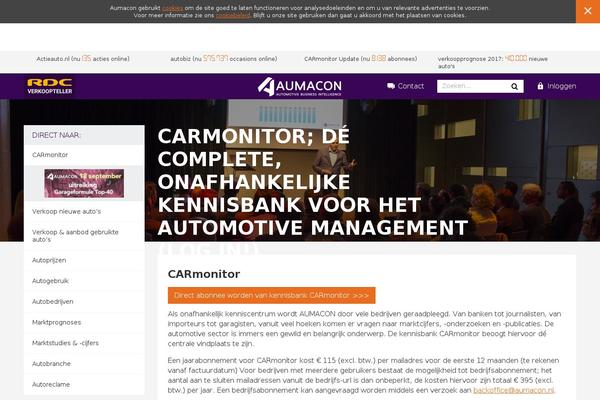 carmonitor.nl site used Aumacontheme
