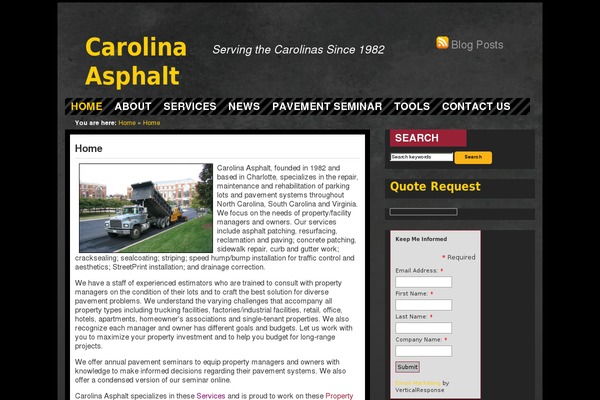 WordPress website example screenshot