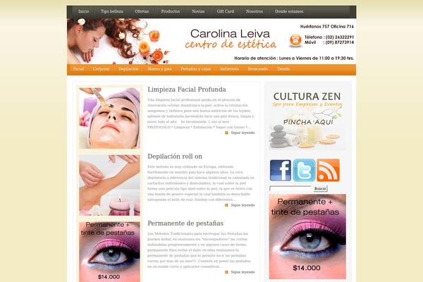 carolinaleiva.cl site used Earthytouch