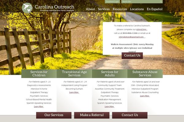 Outreach theme site design template sample