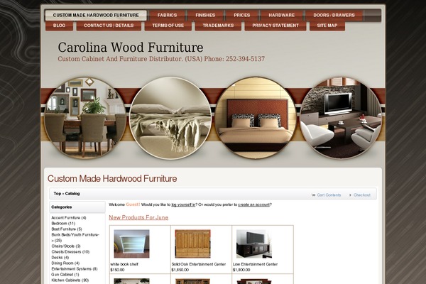 carolinawoodfurniture.com site used Deco_fleximag