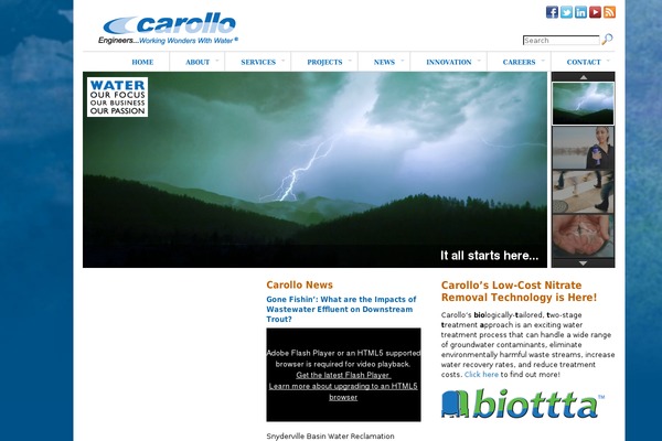 carollo.com site used Carollo_2020